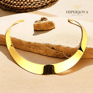 Collar de acero choker liso waterproof