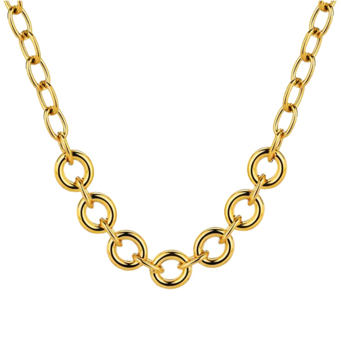 Collar eslabones redondos acero  1