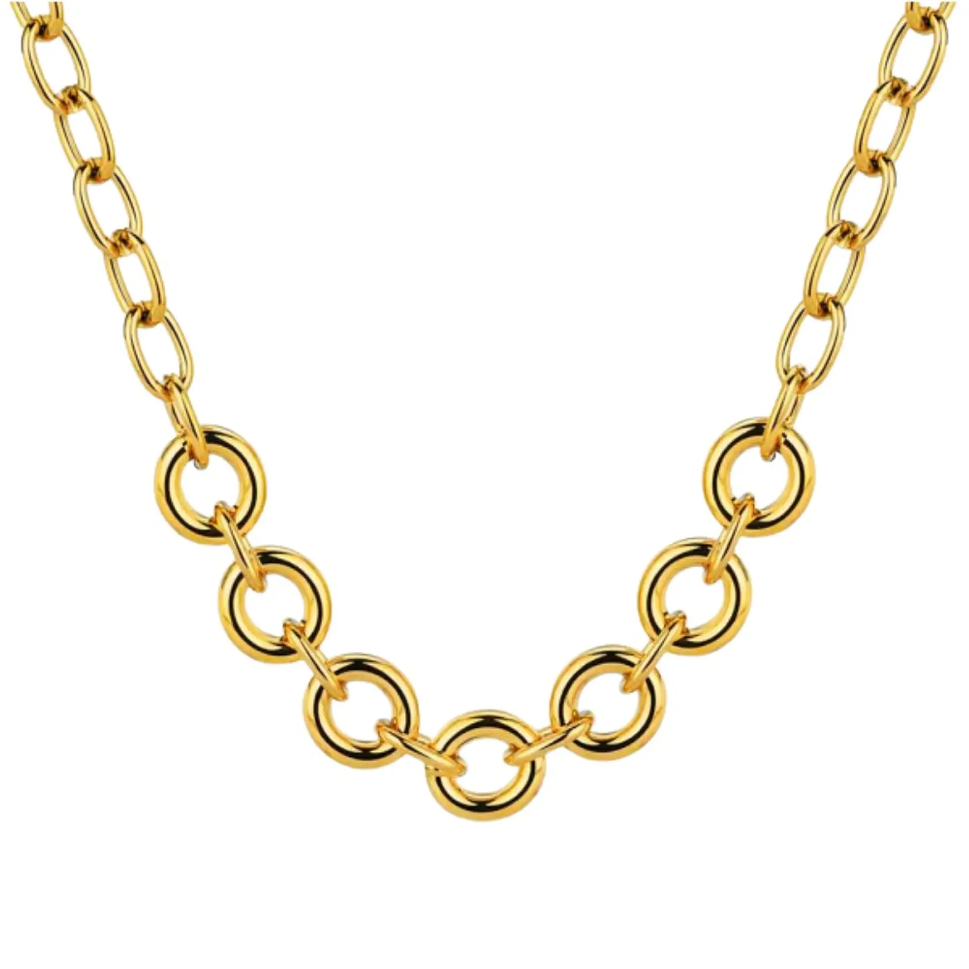 Collar eslabones redondos acero  1