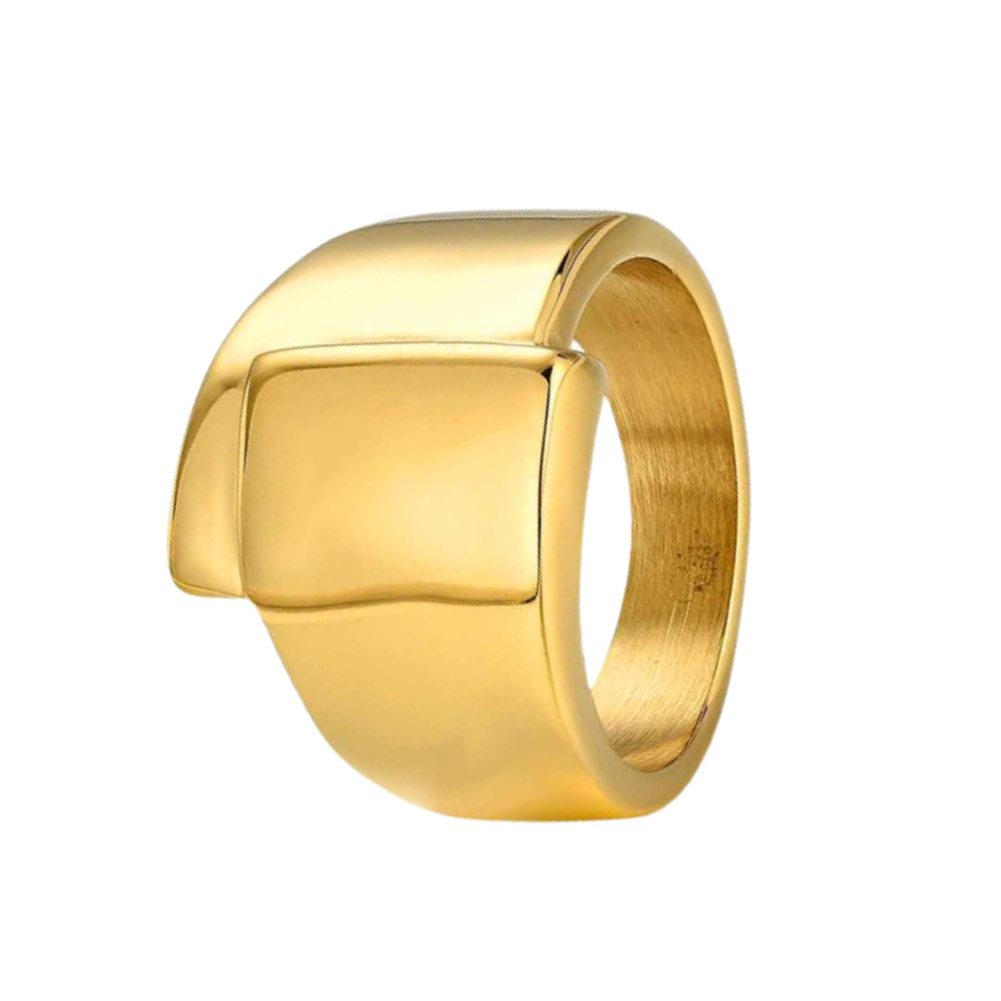 Anillo de acero cruzado plano 1