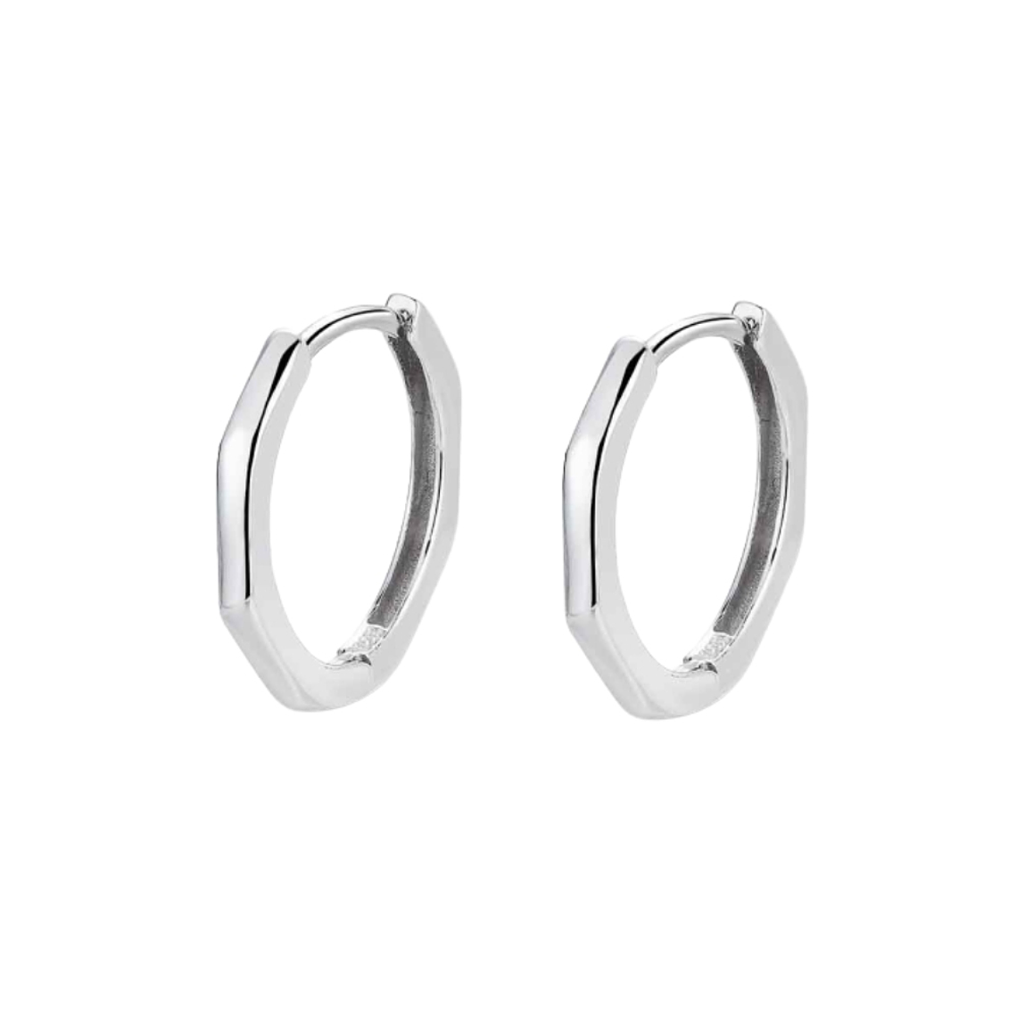 Pendientes de aro hexagonal 1