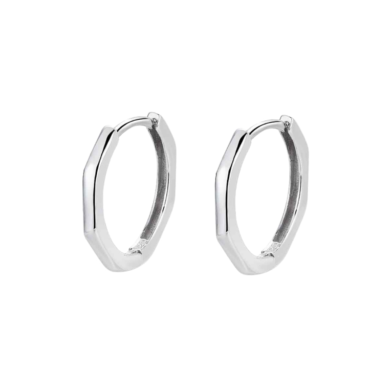 Pendientes de aro hexagonal 1