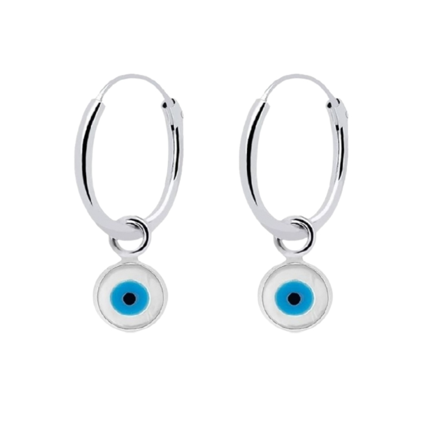 Pendientes ojo turco colgando 1