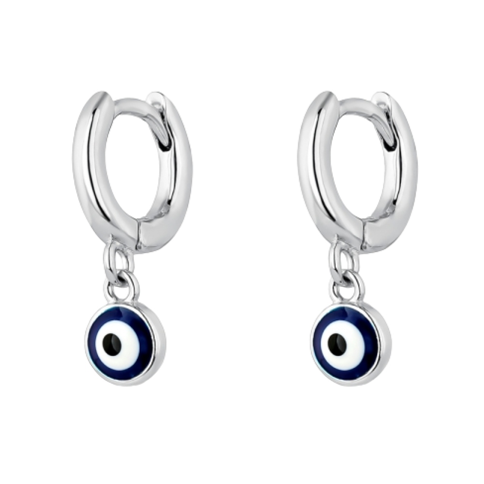 Pendiente de ojo turco redondo 1