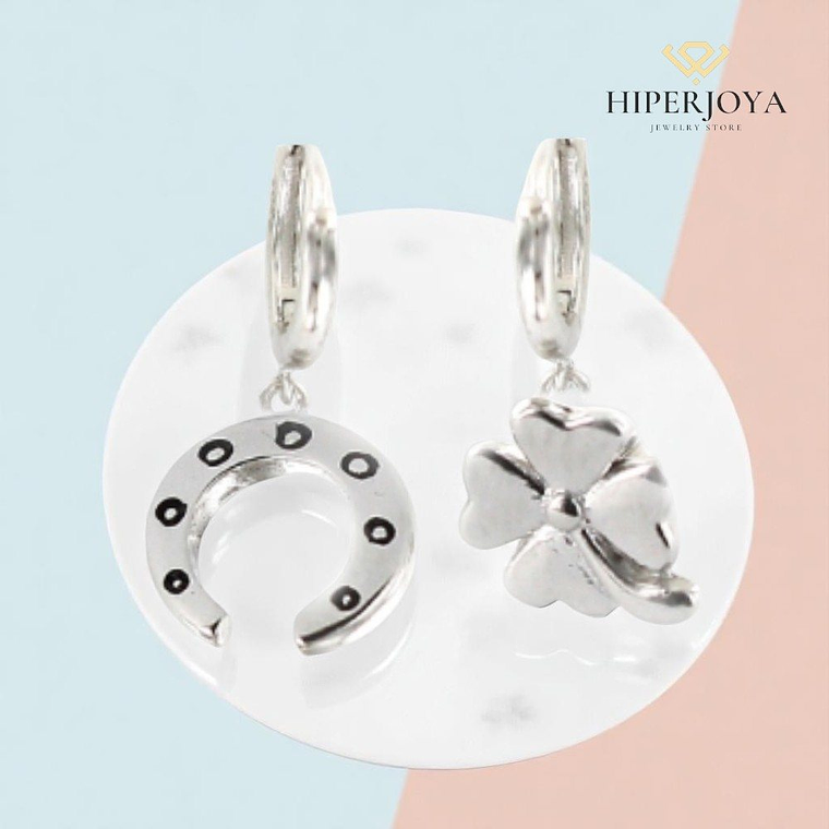 Pendientes de plata para dama  2