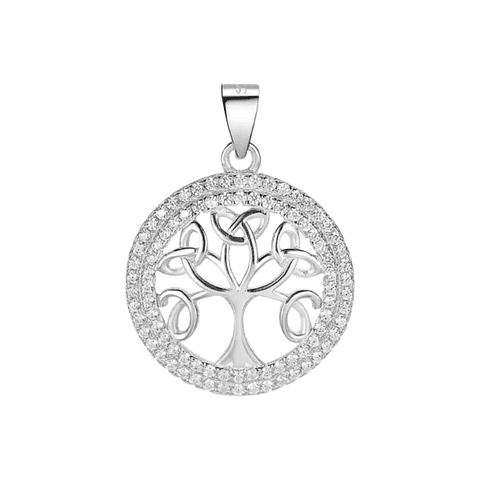 Colgante árbol de la vida con circonitas