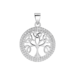 Colgante árbol de la vida con circonitas
