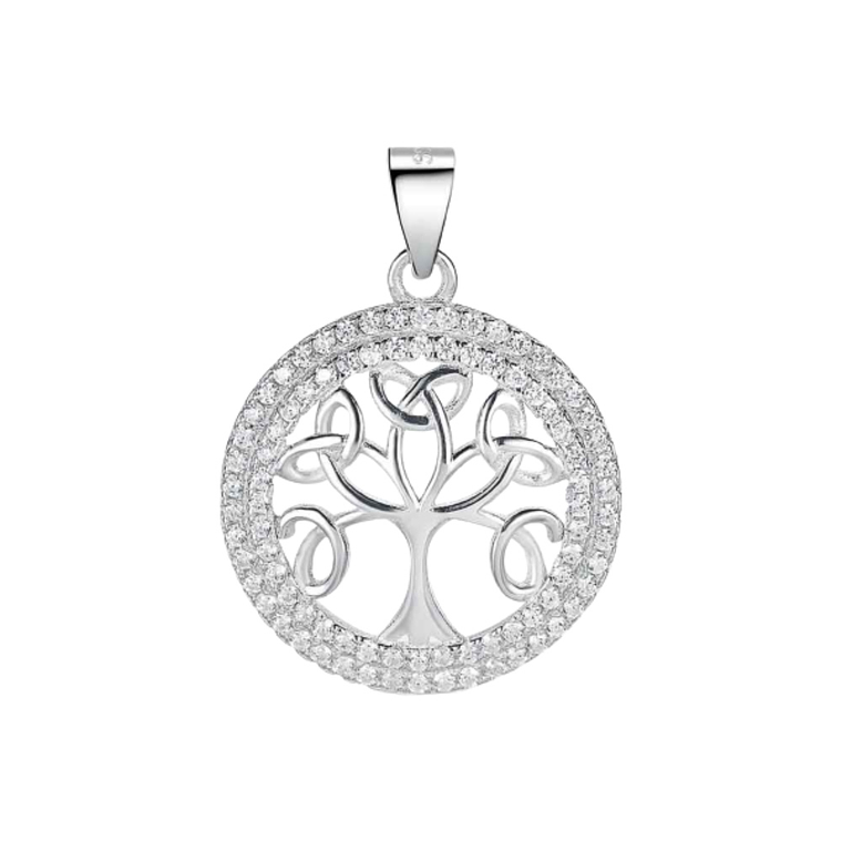 Colgante árbol de la vida con circonitas 1