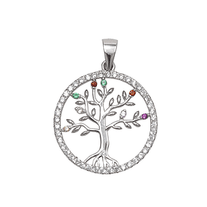 Colgante de plata árbol de la vida 