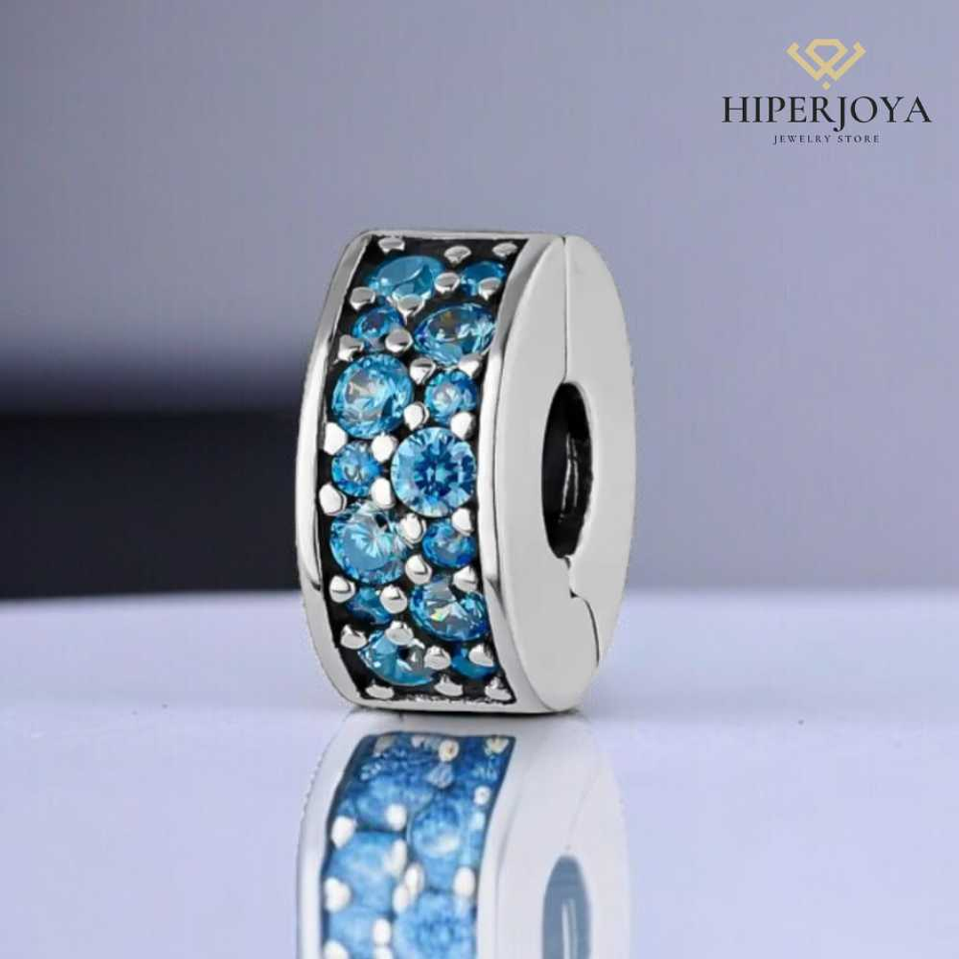 Abalorio azul plata 2