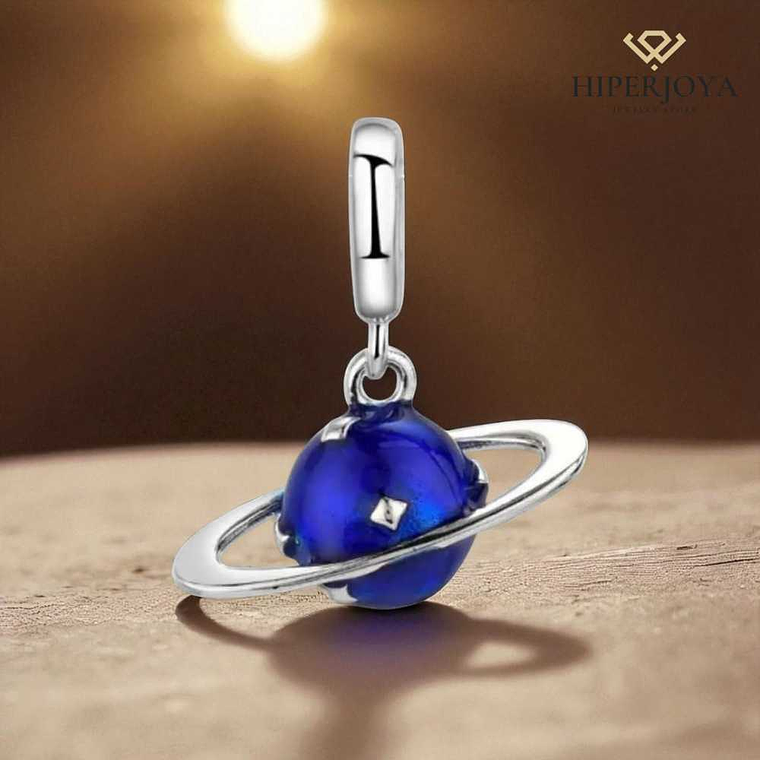 Abalorio planeta plata 2