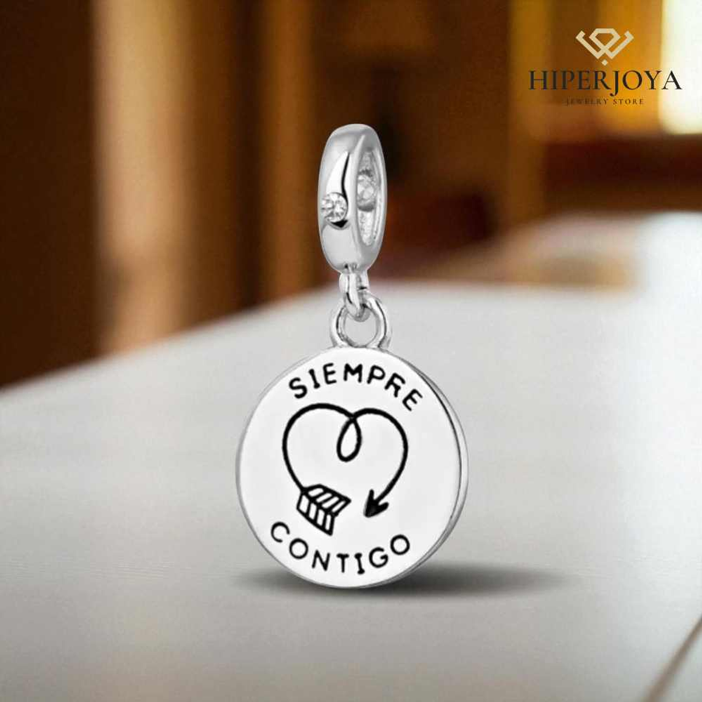 Abalorio siempre contigo plata 2