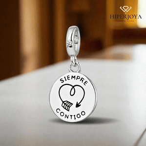 Abalorio siempre contigo plata