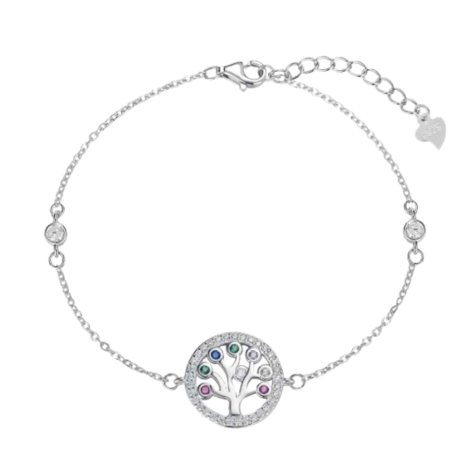 Pulsera árbol de la vida plata  1