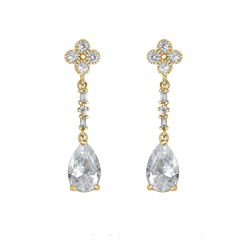 Pendientes de novia largos 