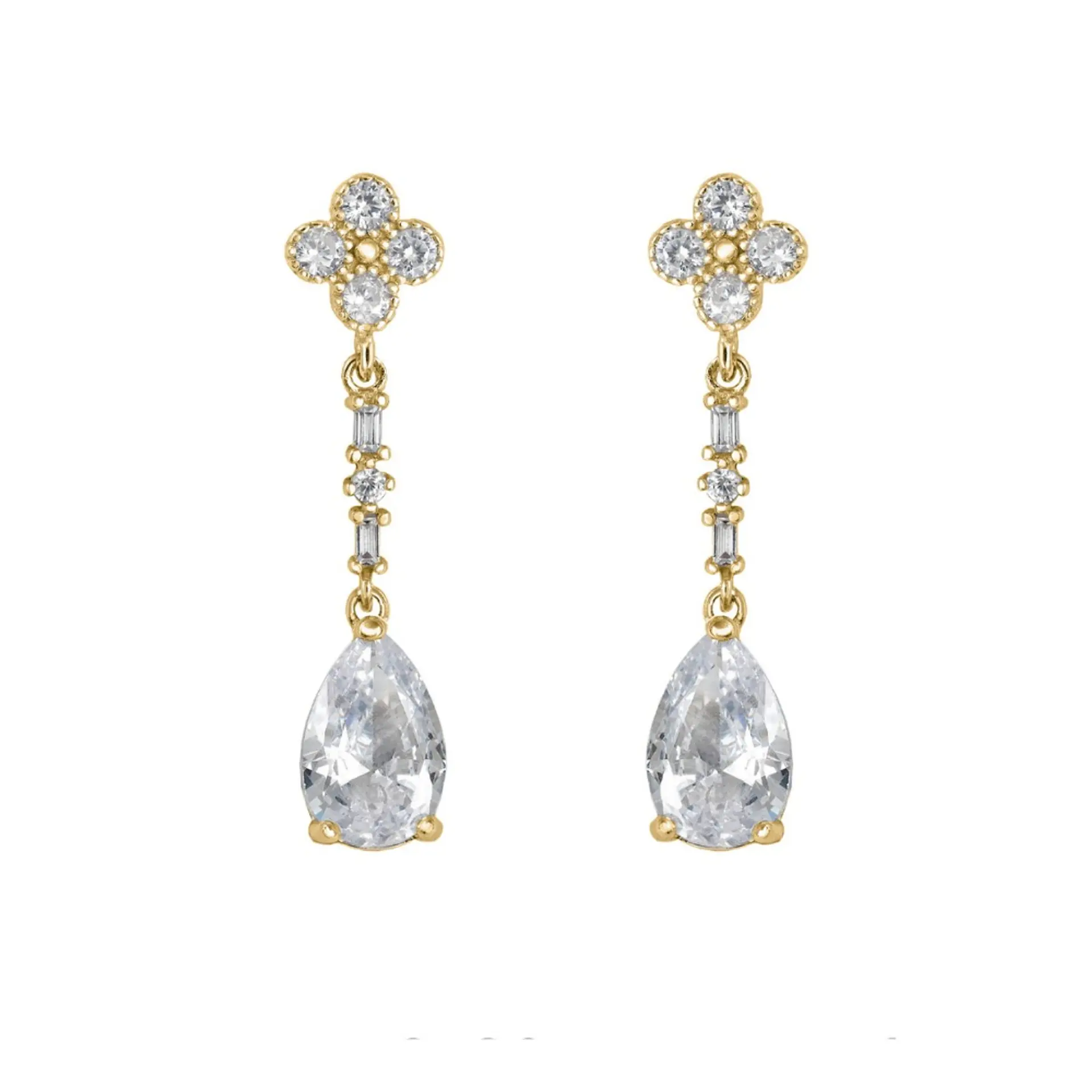 Pendientes de novia largos  1