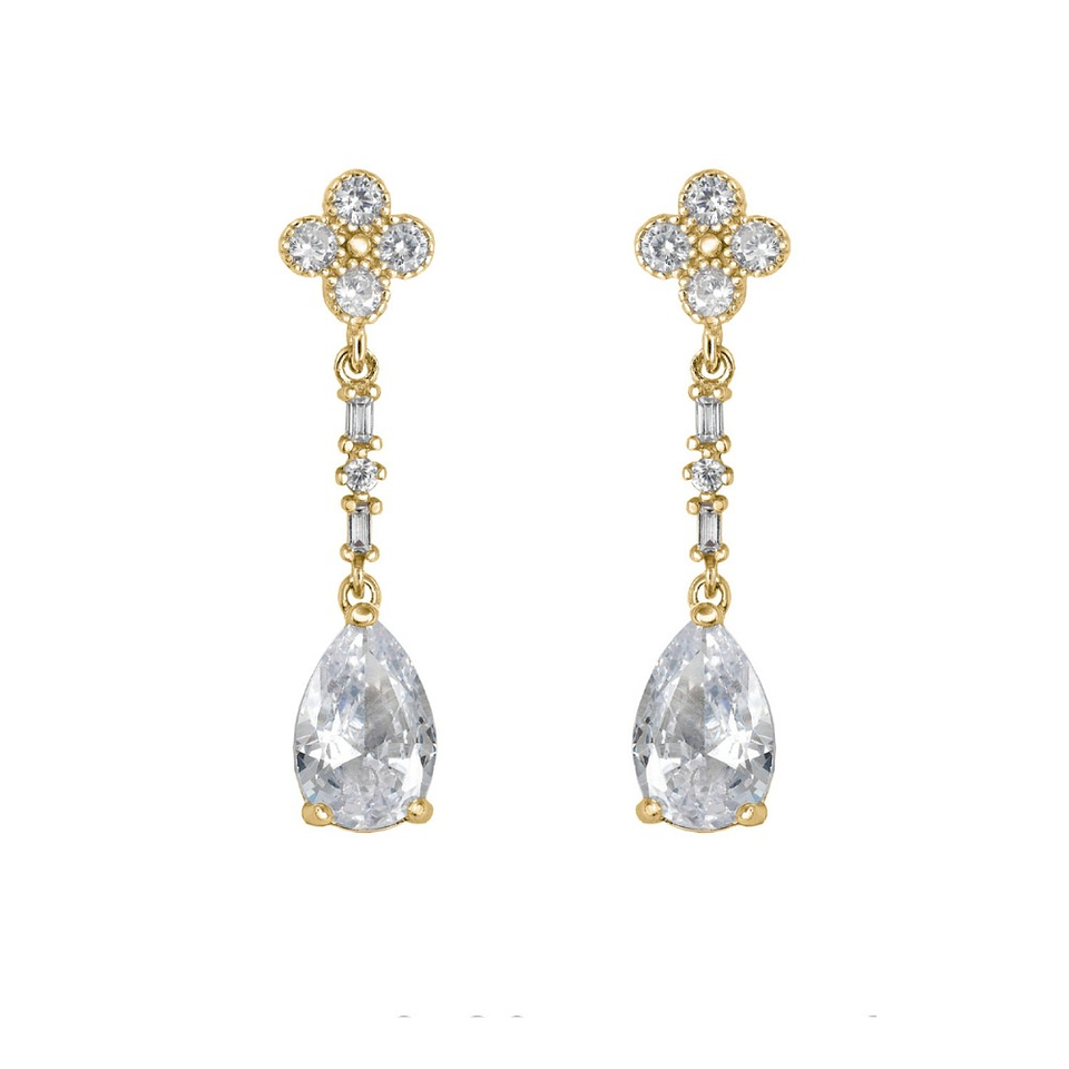 Pendientes de novia largos  1