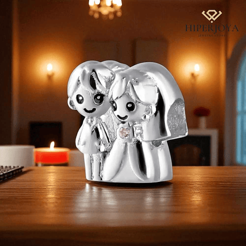 Silver wedding beads 