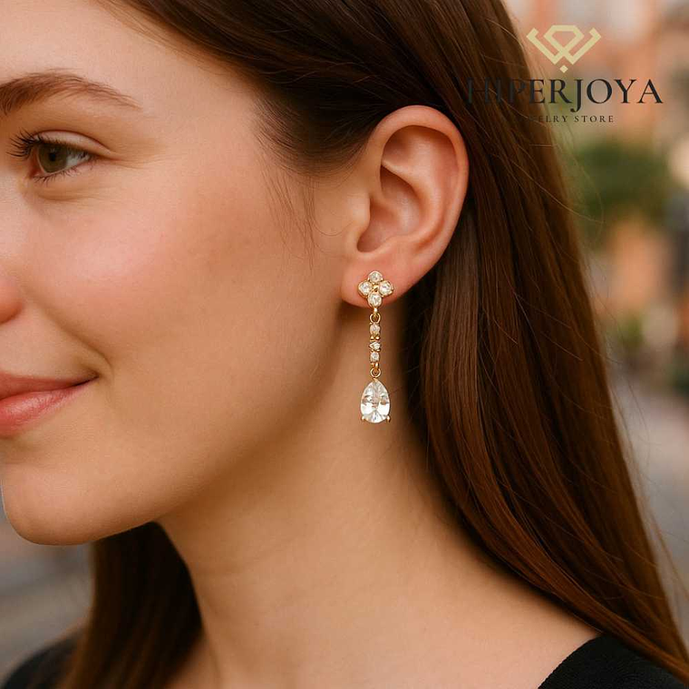 Pendientes de novia largos  2