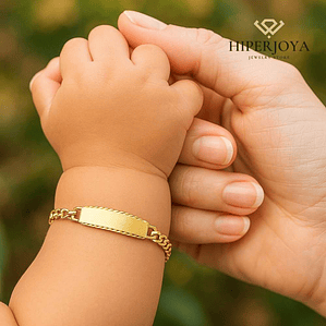 Esclava barbada Oro 18k  