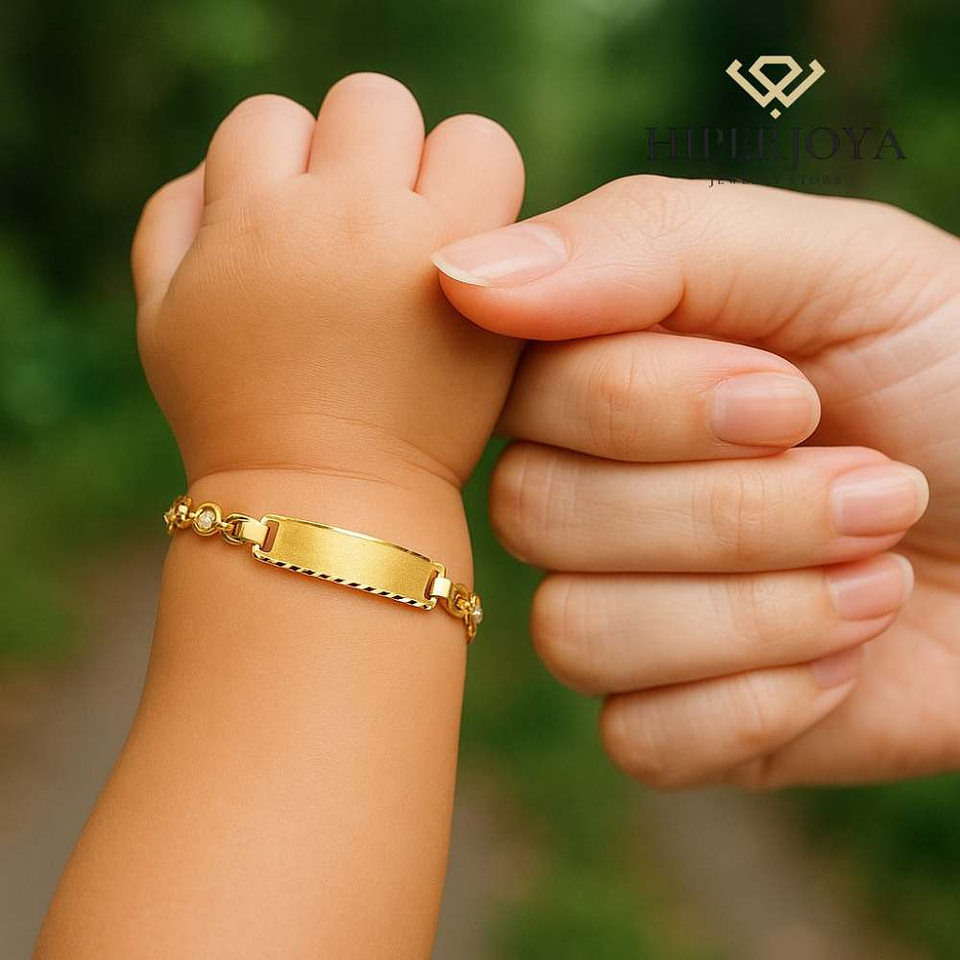 Esclava de bebé de Oro 18k  2