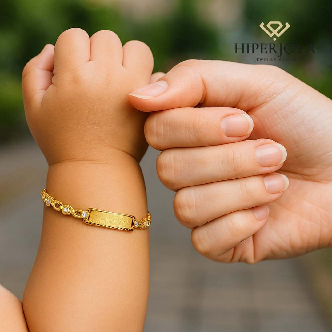 Esclava circonita Oro 18k 2