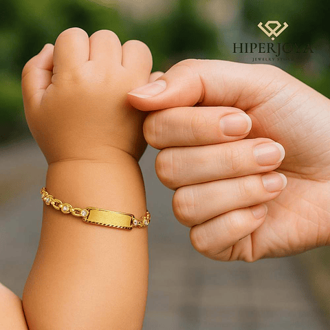 Esclava circonita Oro 18k