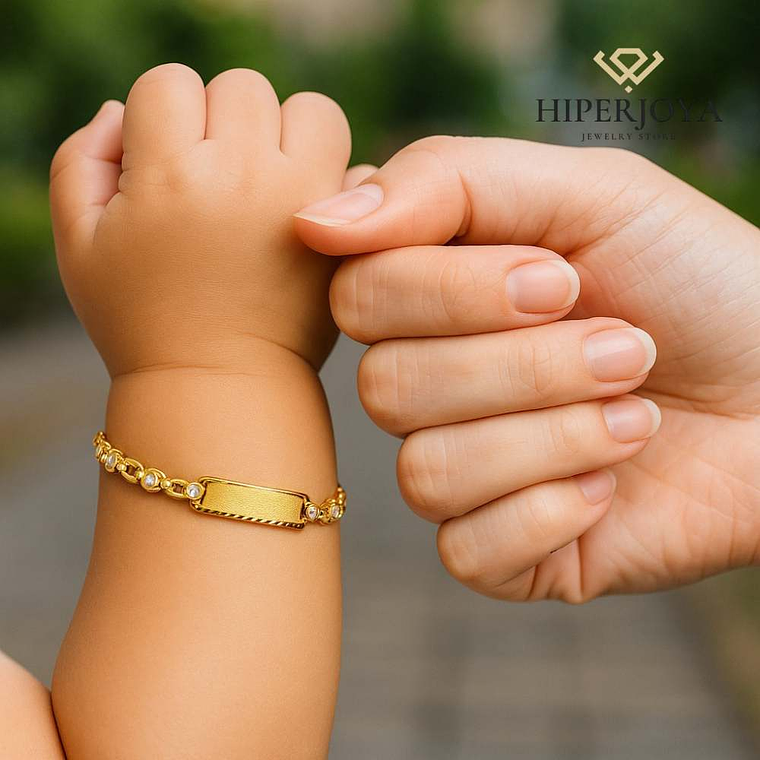 Esclava circonita Oro 18k 2