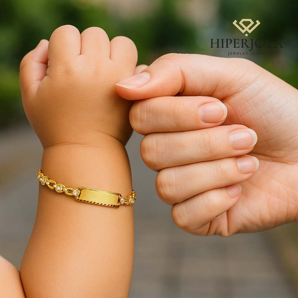 Esclava circonita Oro 18k 2