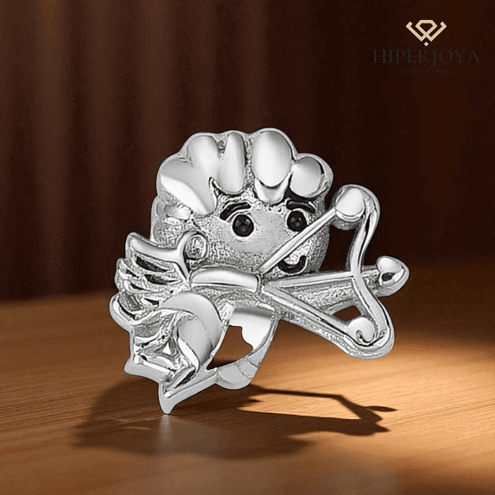 Abalorio cupido plata 2