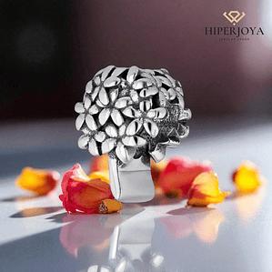 Abalorio biznaga plata 