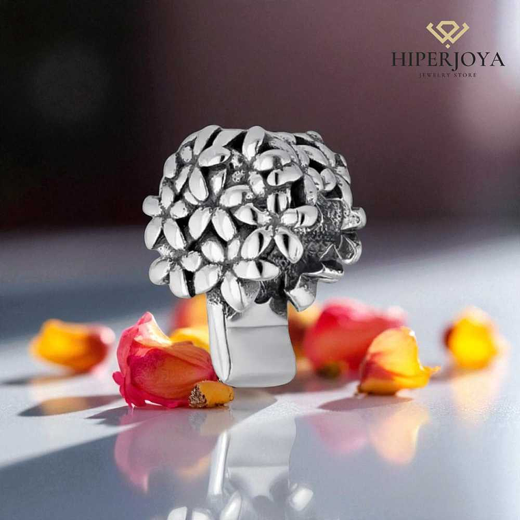 Abalorio biznaga plata  2