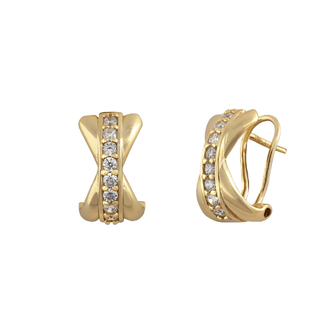 Pendientes bañado en oro 