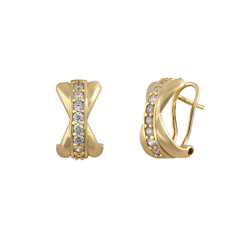 Pendientes bañado en oro  1