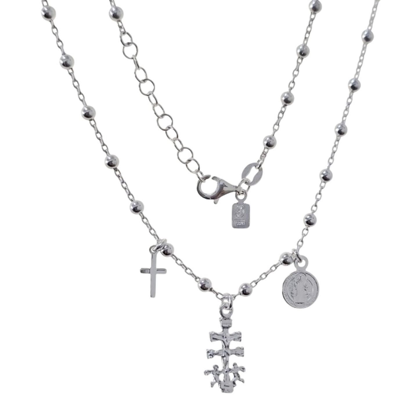 Cruz de caravaca plata  1