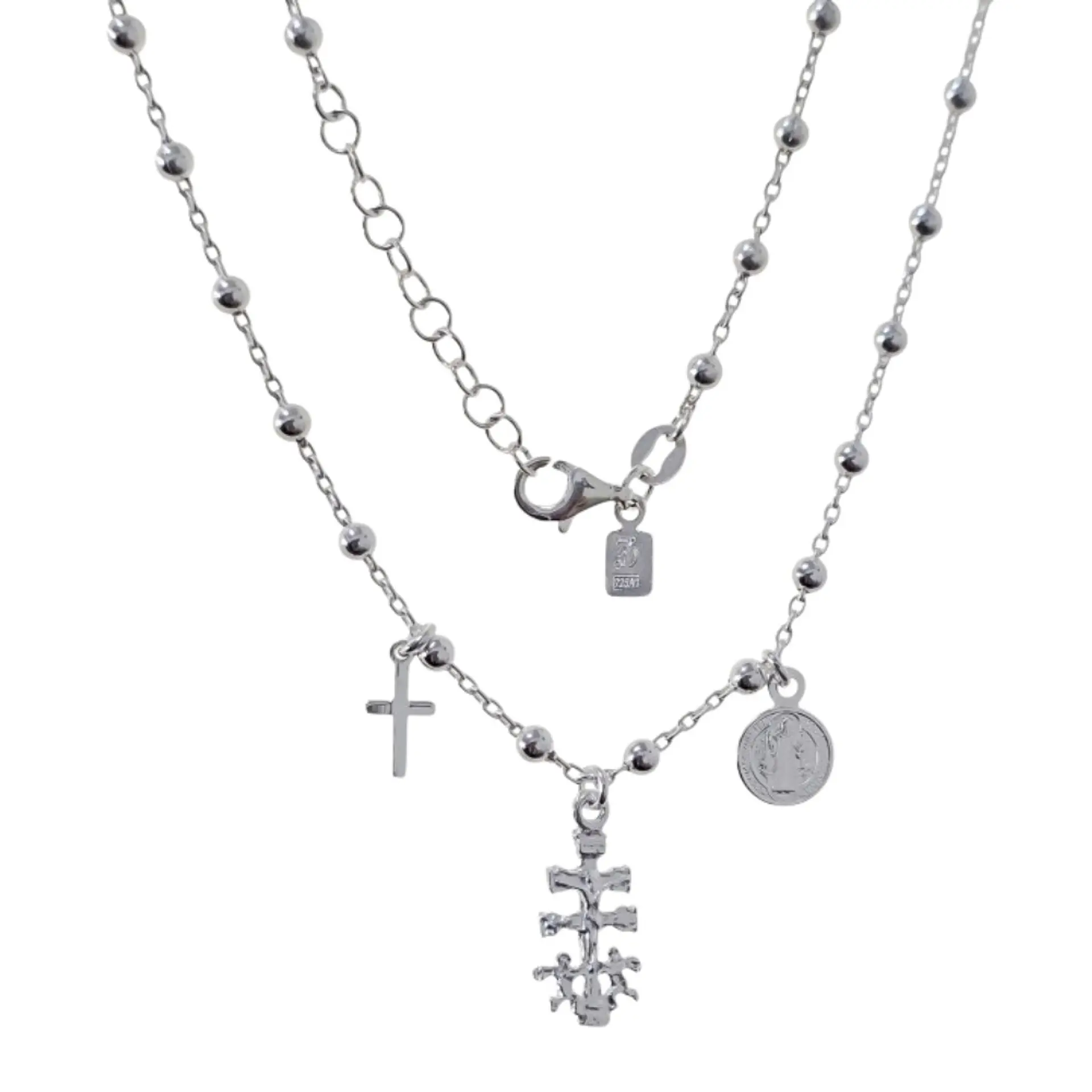 Cruz de caravaca plata  1