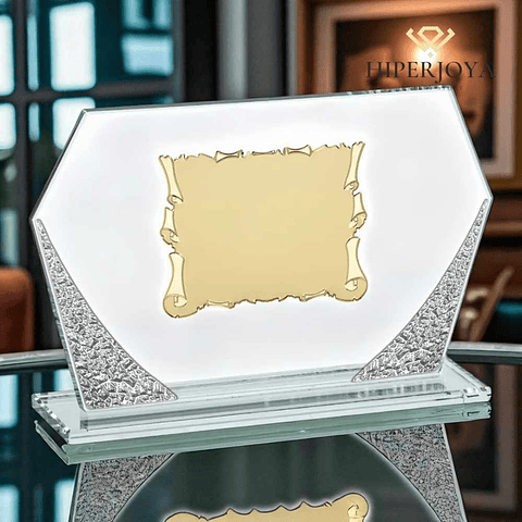 Placa de cristal para personalizar