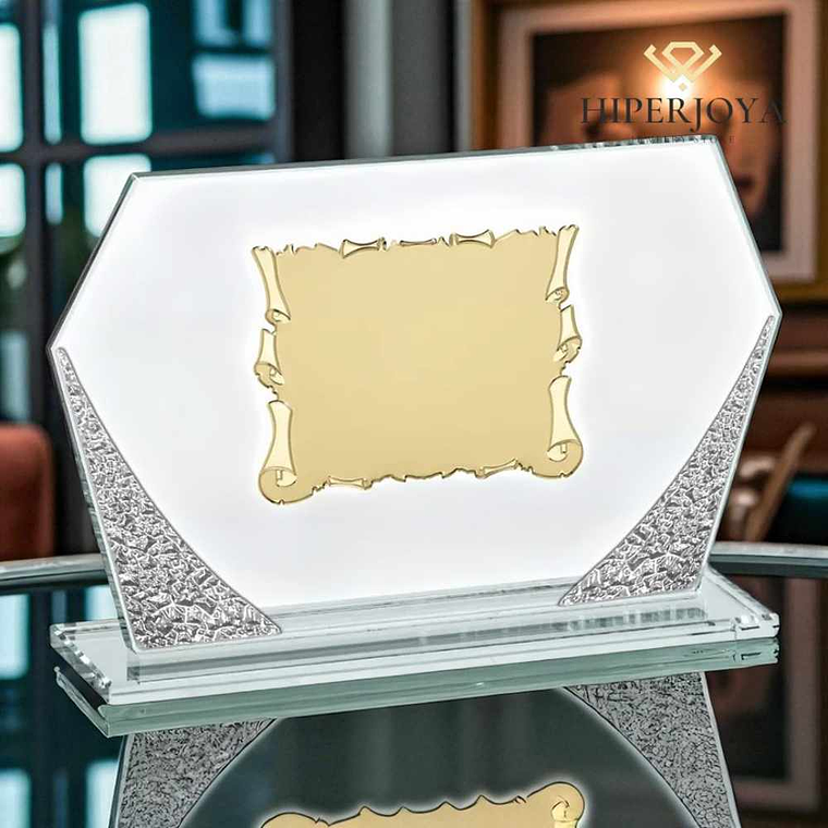 Placa de cristal para personalizar 2