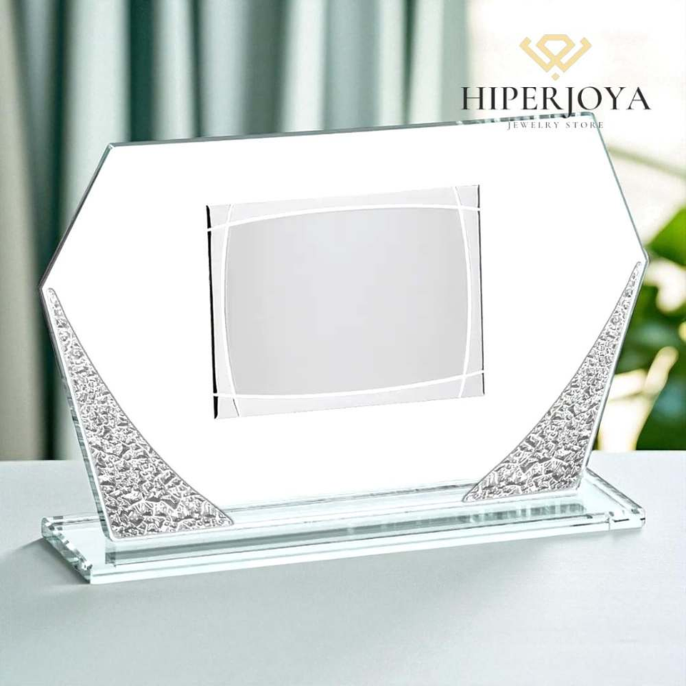 Placa de cristal y chapa de aluminio  2