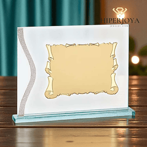 Placa conmemorativa de cristal