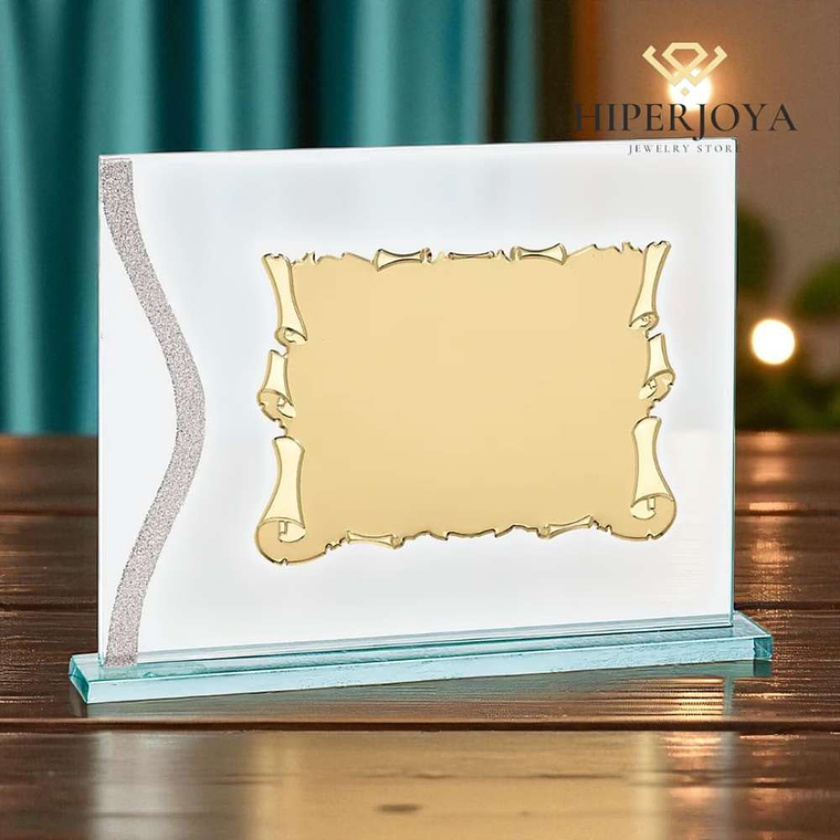 Placa conmemorativa de cristal 2