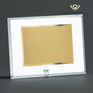 Placa para homenaje de cristal 