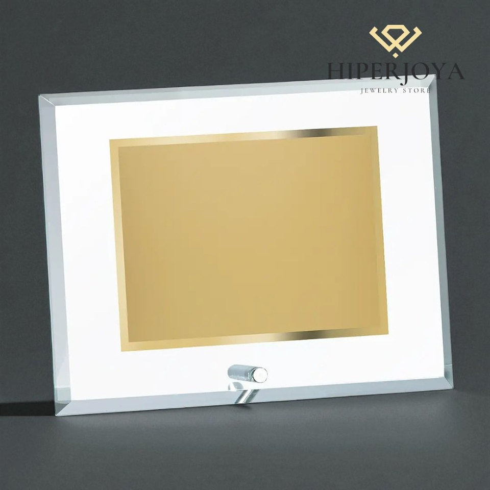 Placa para homenaje de cristal  2