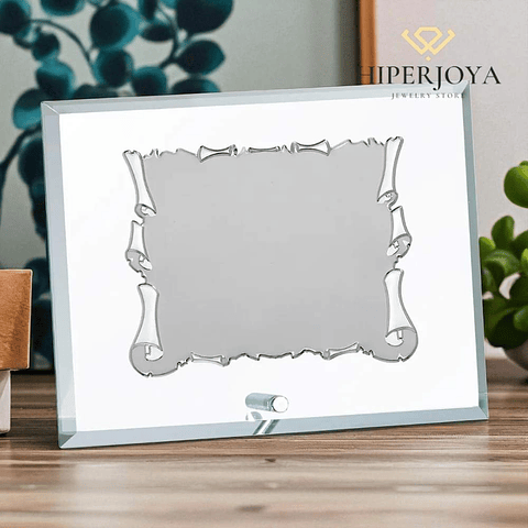 Placa personalizada de cristal