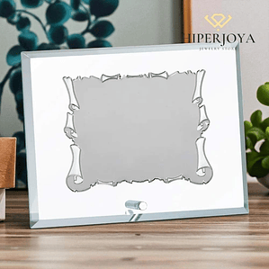 Placa personalizada de cristal