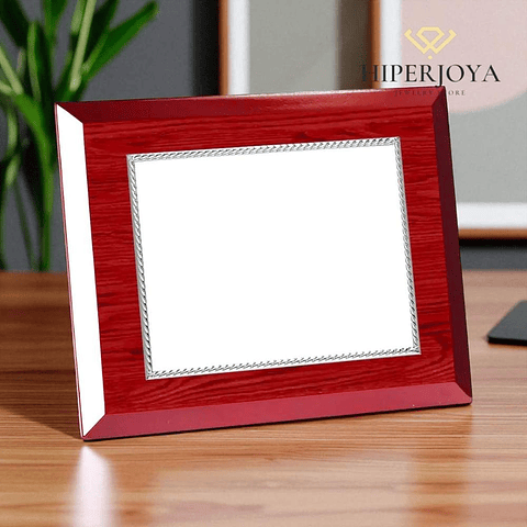 Placa conmemorativa de madera 