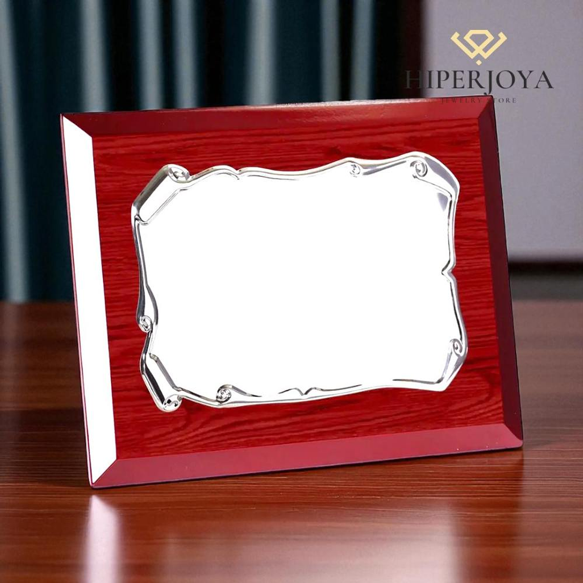 Placa para homenaje de madera  2