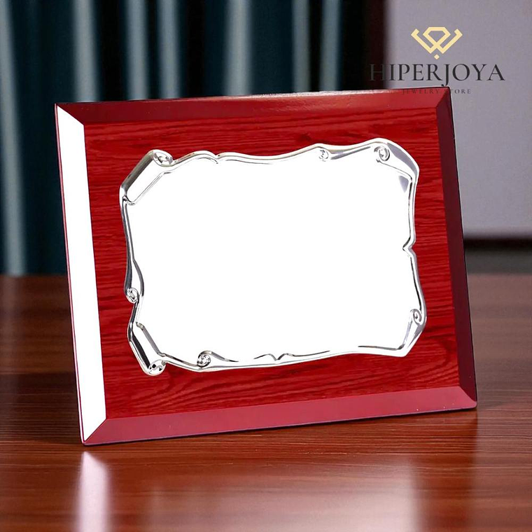 Placa para homenaje de madera  2