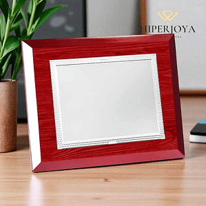 Placa de madera con grabación 