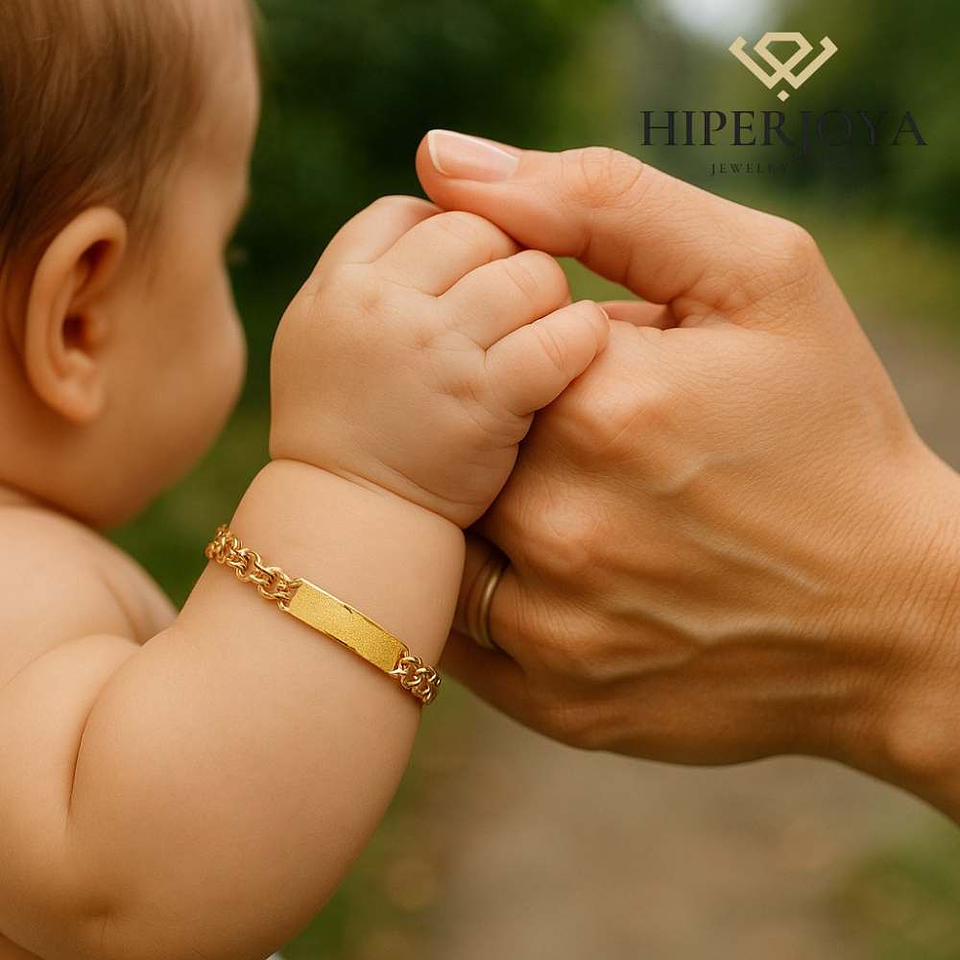 Esclava de bebé húngara Oro 18k  2